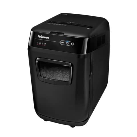 Distruggidocumenti uso moderato FELLOWES AutoMax™ 200C - P-4 - 32 L - taglio a frammenti 4x38 mm - nero - 4653602